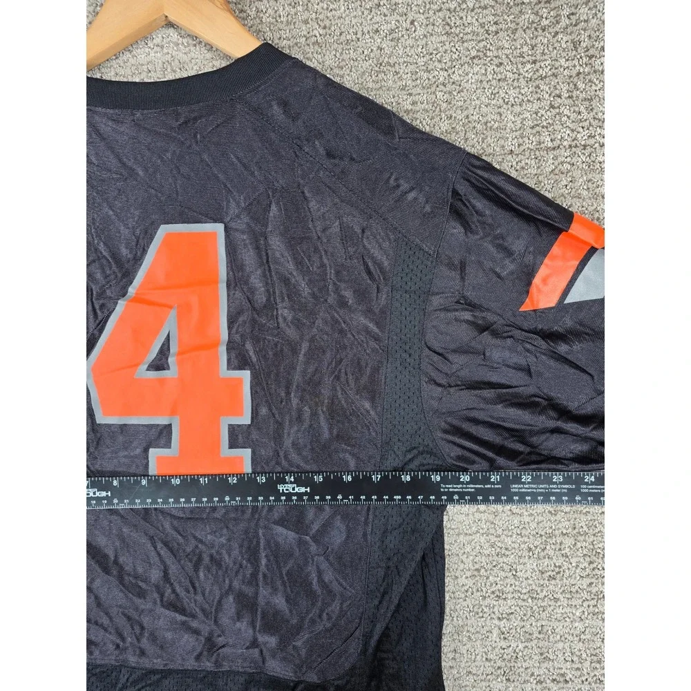 Nike Oklahoma State Cowboys #4 Football Jersey Mens Medium Black Orange Mesh - Picture 7 of 8